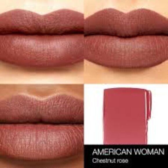 NARS Cosmetics - Powermatte Lipstick - American Woman (Chestnut Rose) - Picture 9 of 9